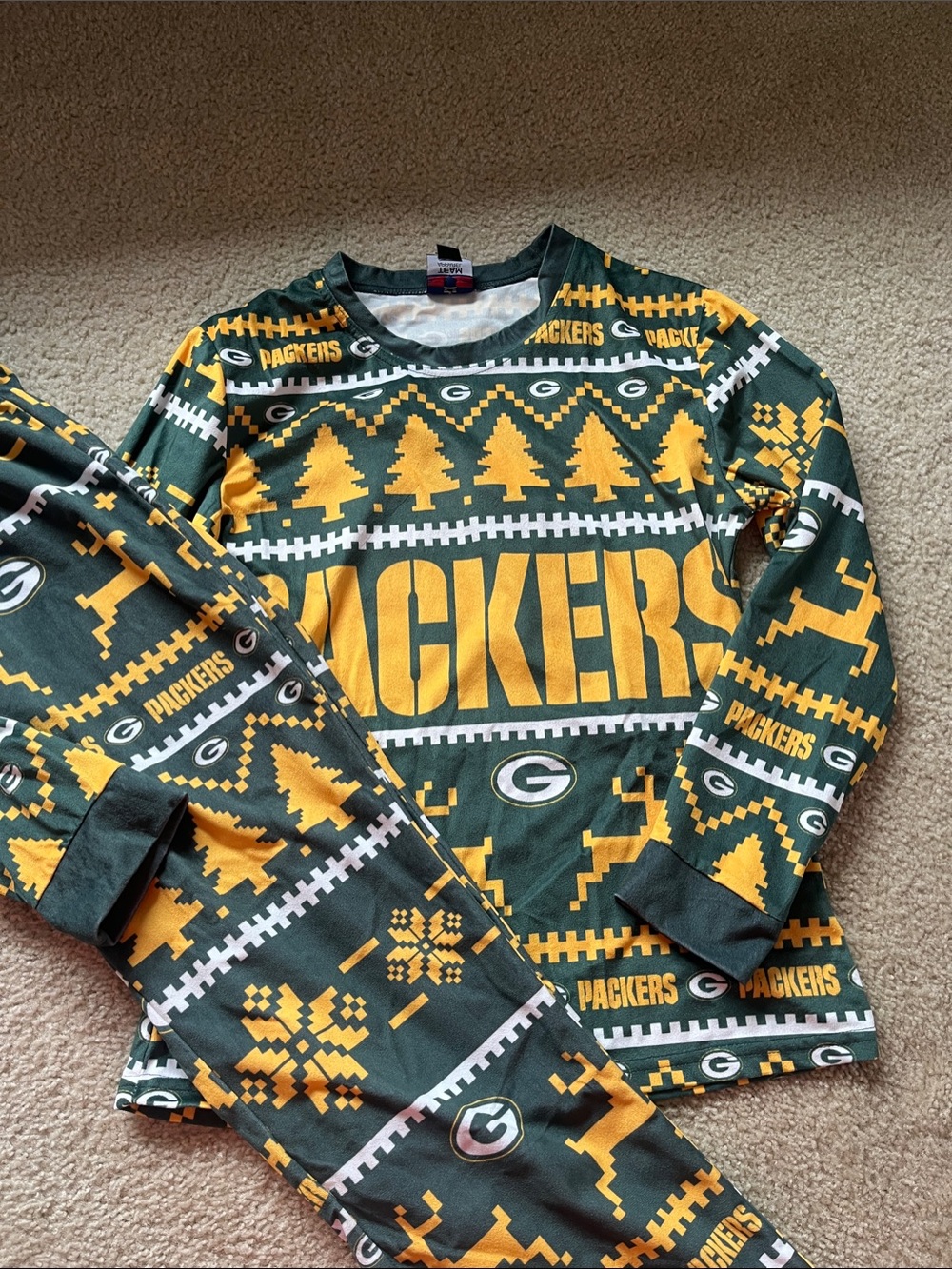 Green Bay Packers Holiday Pajama Set